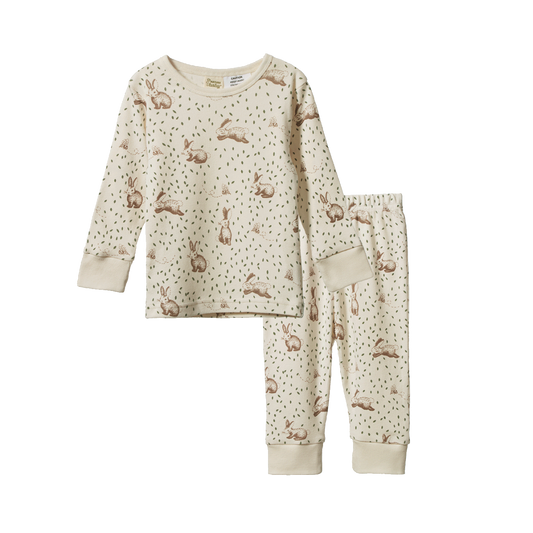 Nature Baby 2pc Long Sleeve Pyjama Set Rabbitty