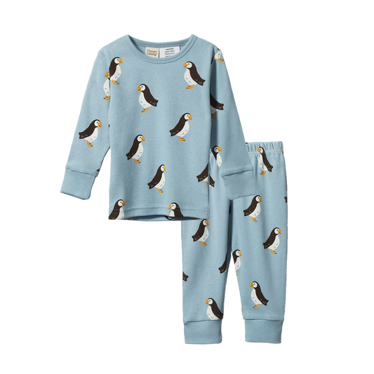 Nature Baby 2pc Long Sleeve Pyjama Set Puffin