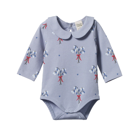 Nature Baby Agnes Bodysuit Bluebell