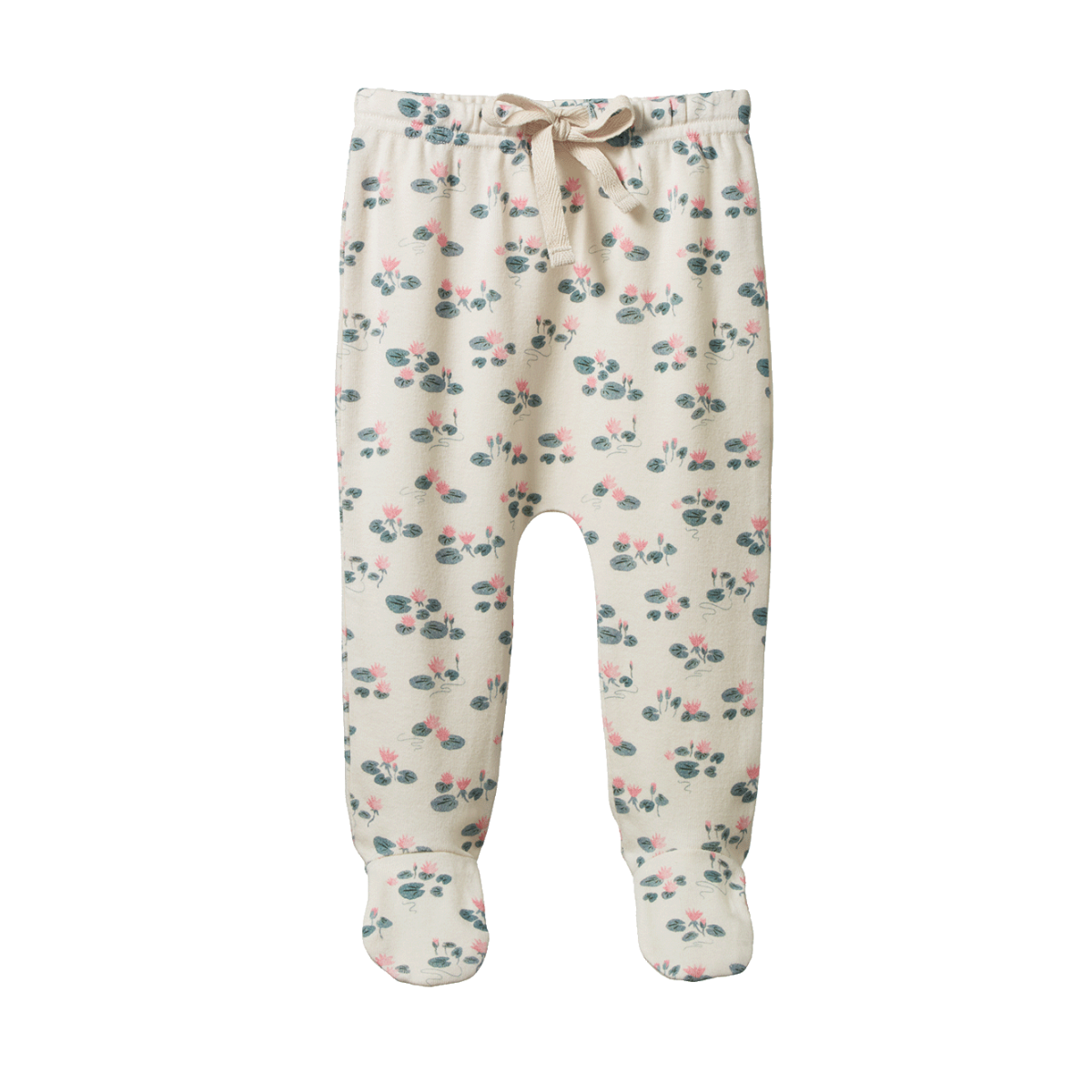 Nature Baby Footed Romper Waterlillies