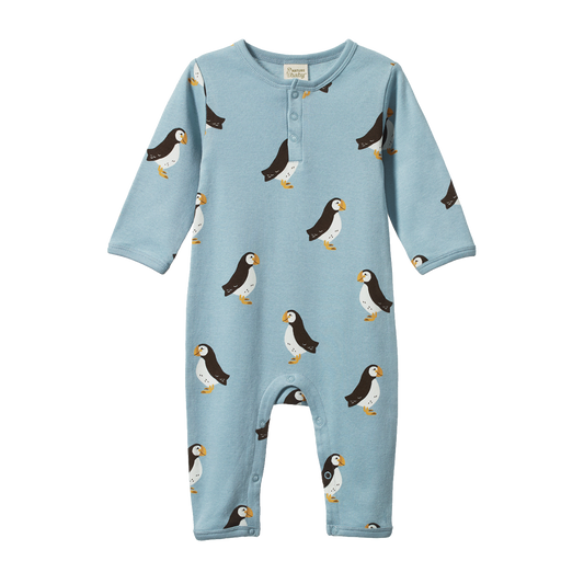 Nature Baby Henley Sleep Suit Puffin