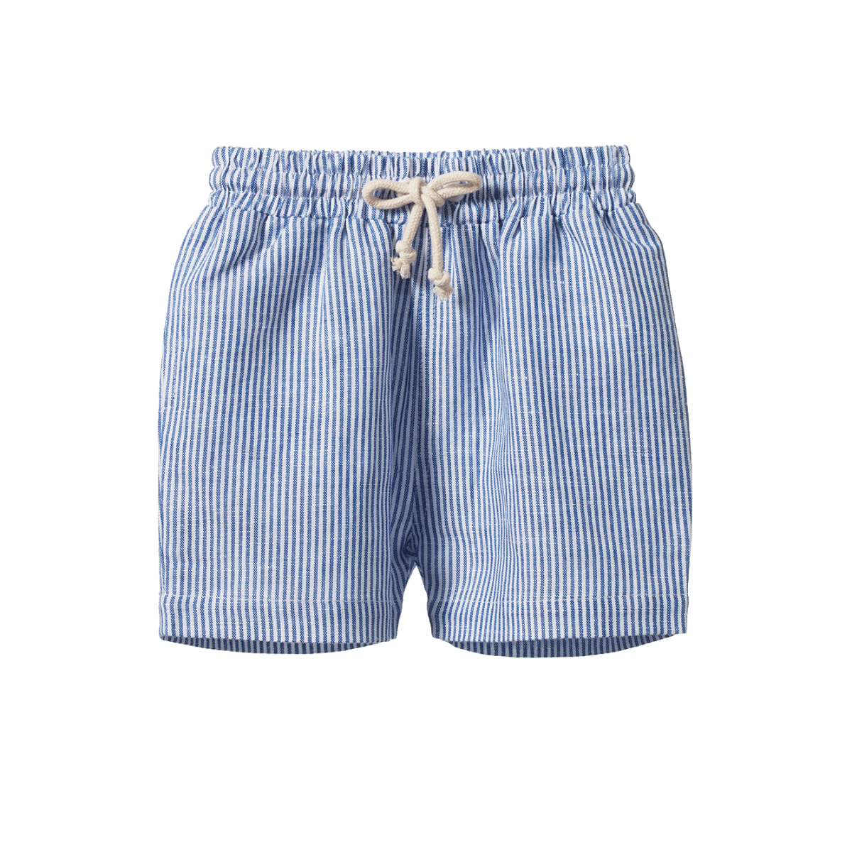 Nature Baby James Linen Cotton Shorts Blue Stripe