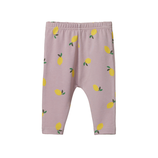 Nature Baby Leggings Lilac Lemon