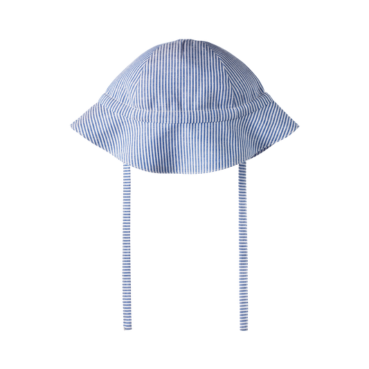 Nature Baby Linen Sunhat Blue Stripe