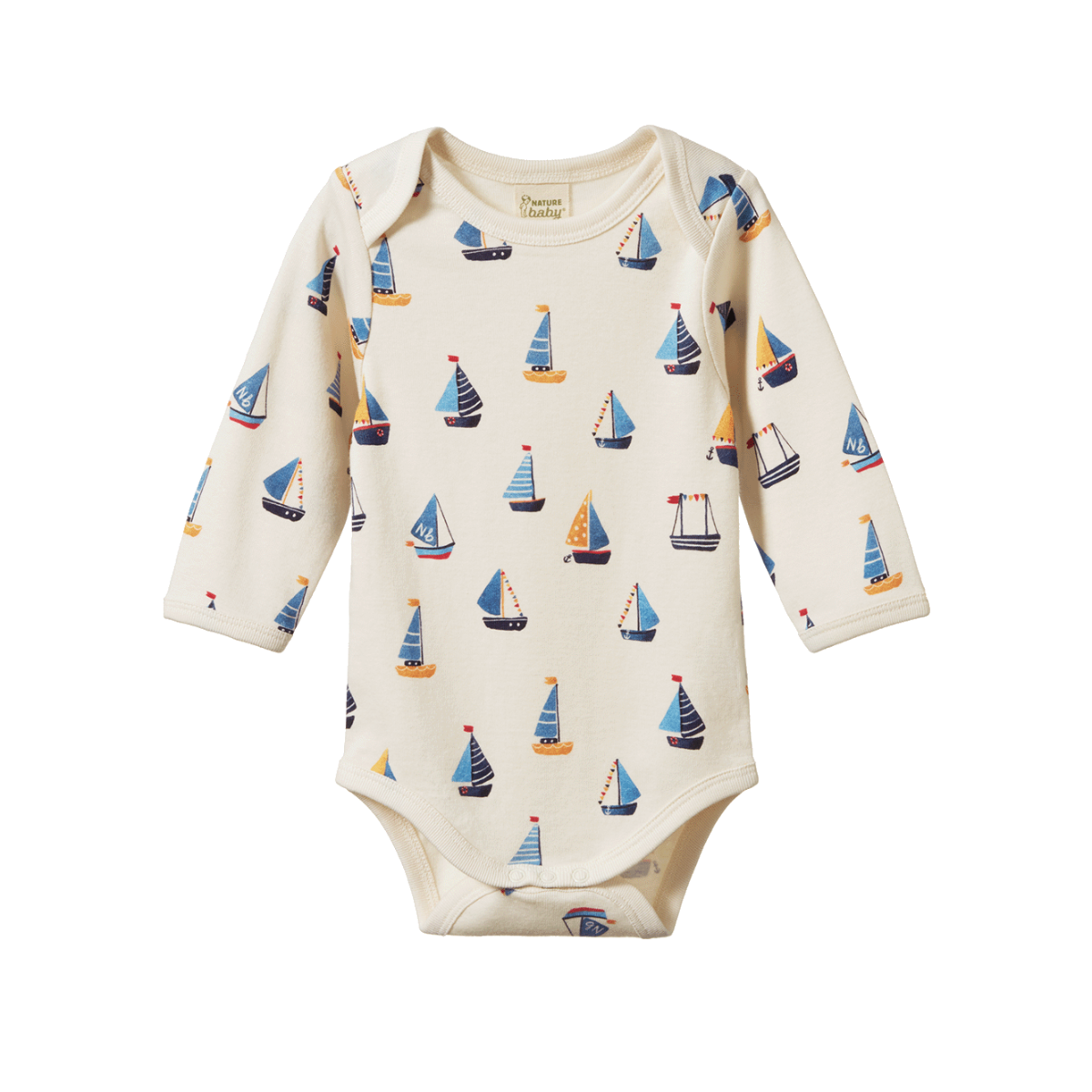 Nature Baby Long Sleeve Bodysuit Regatta