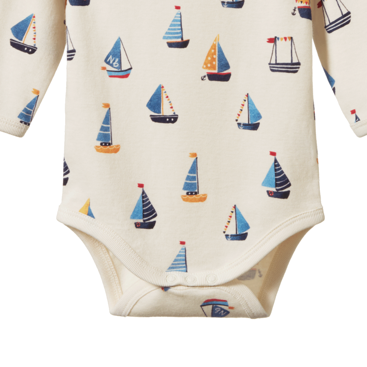 Nature Baby Long Sleeve Bodysuit Regatta