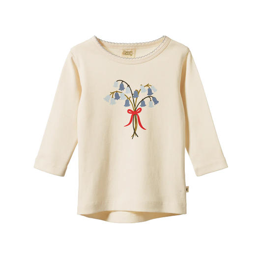 Nature Baby Long Sleeve Cloud Tee Best Bluebell