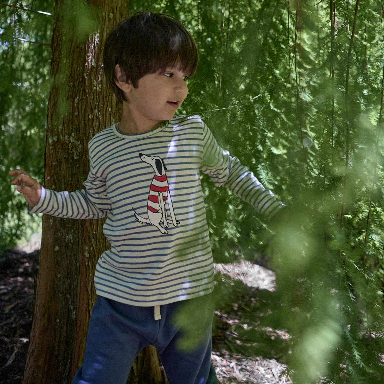 Nature Baby Long Sleeve River Tee Best Friend Stripe