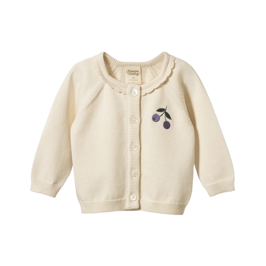 Nature Baby Piper Cardigan Winter Berry
