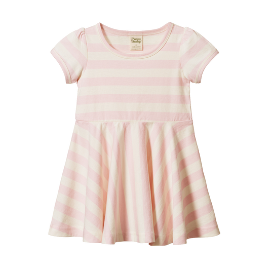 Nature Baby Seaside Dress Cotton Candy Stripe