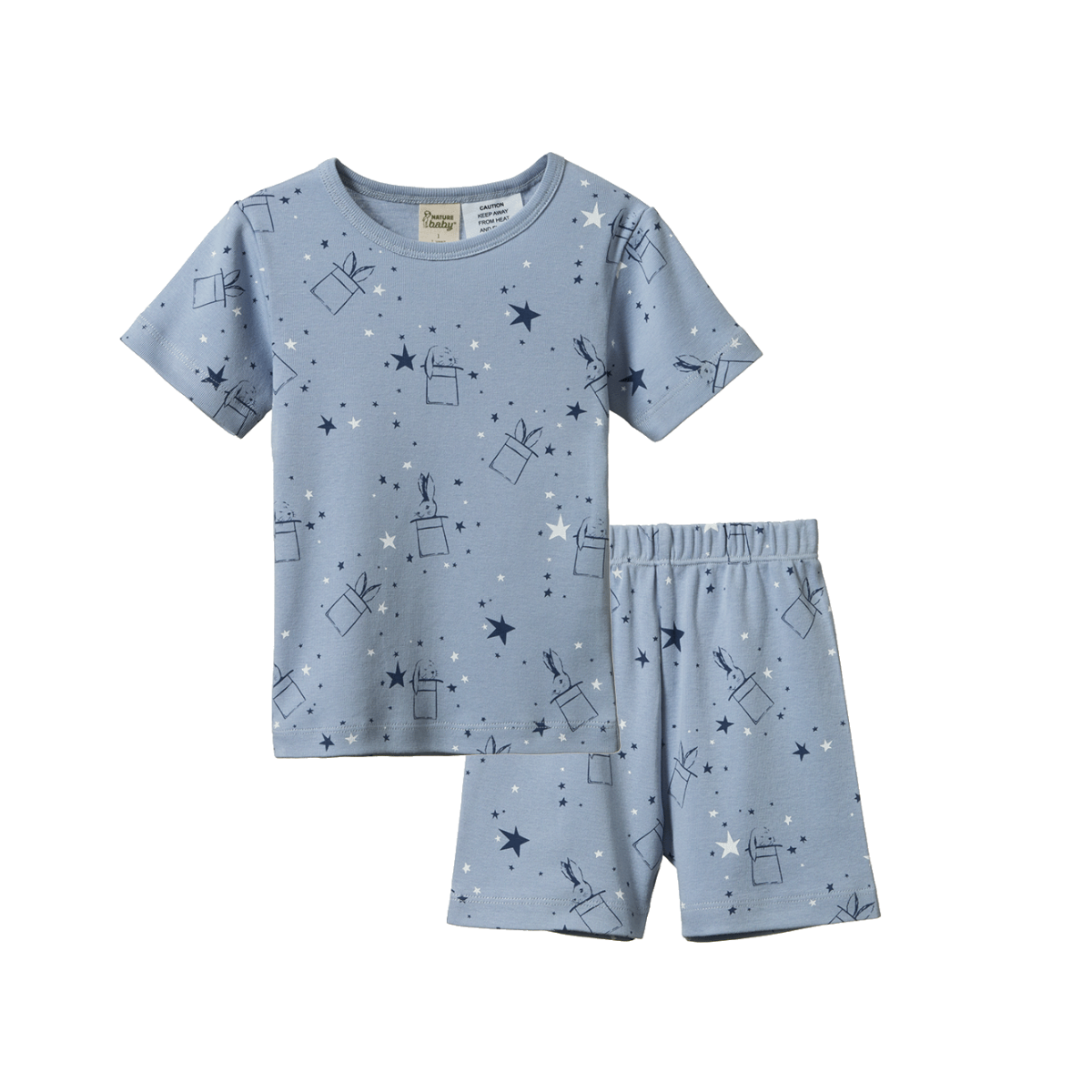 Nature Baby Shortie Pyjama Set Illusion Bunny