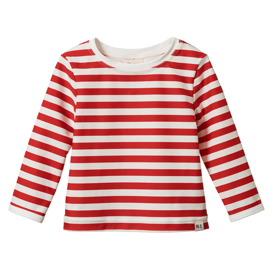 Nature Baby Splash Top Red Sea Stripe