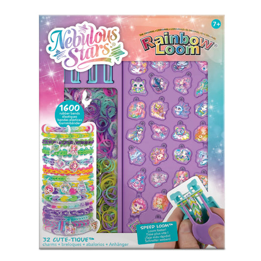 Nebulous Rainbow Loom Charm Bracelet Set