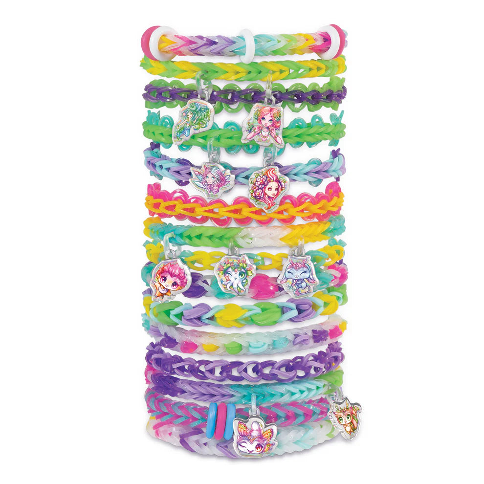 Nebulous Rainbow Loom Charm Bracelet Set