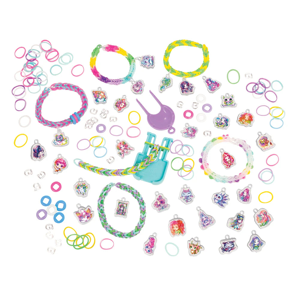 Nebulous Rainbow Loom Charm Bracelet Set