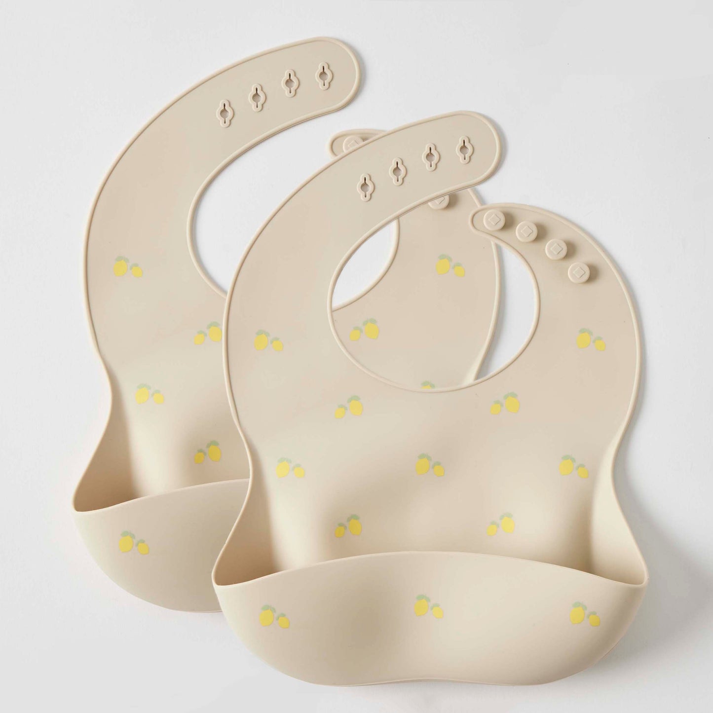 Nordic Kids Lemon Silicone Bibs Set of 2