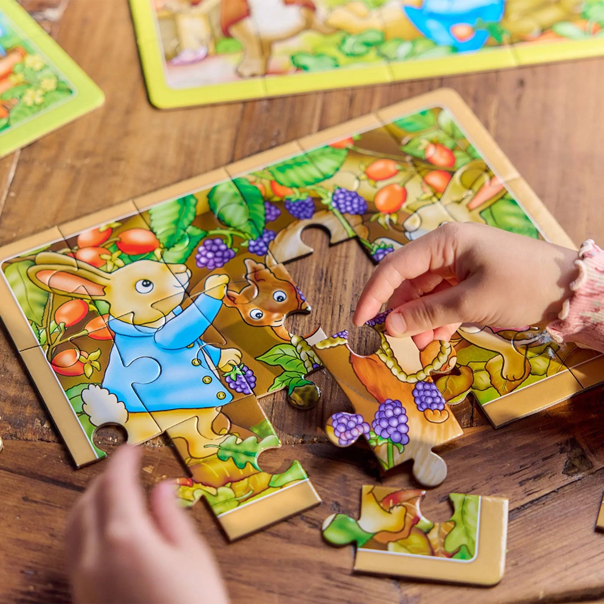 Peter Rabbit educational 4-in-a-Box Puzzles by Orchard Toys featuring Beatrix Potter characters