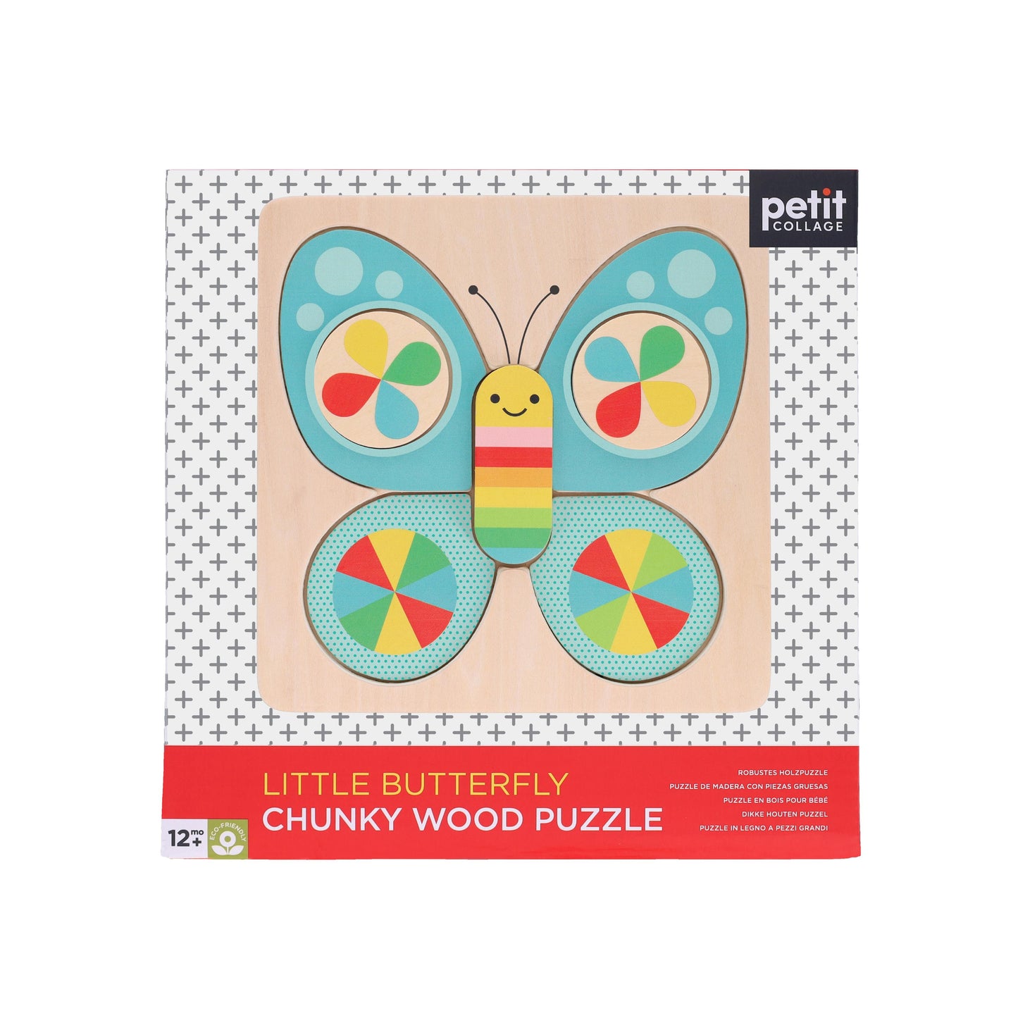 Petit Collage Chunky Wooden Puzzle Little Butterfly