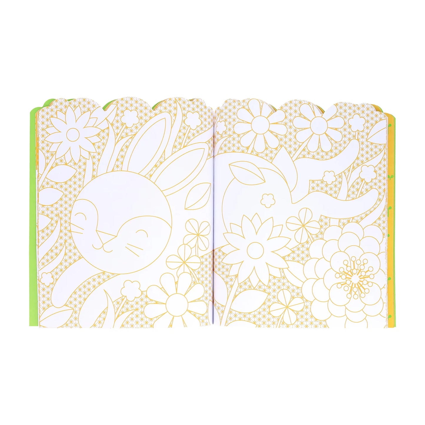 Petit Collage Colouring Book with Stickers Bunnies
