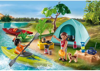 PlayMobil Campsite with Campfire