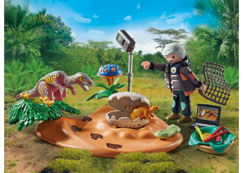 PlayMobil Stegosaurus Nest with Egg Thief