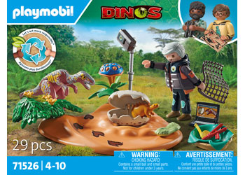 PlayMobil Stegosaurus Nest with Egg Thief