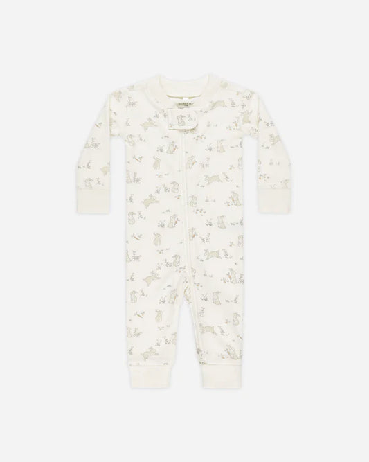 Quincy Mae Zip Long Sleeve Sleeper Bunnies