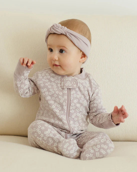Quincy Mae Zip Long Sleeve Sleeper Footie Lavender Ditsy