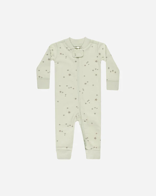 Quincy Mae Zip Long Sleeve Sleeper Stars Mint
