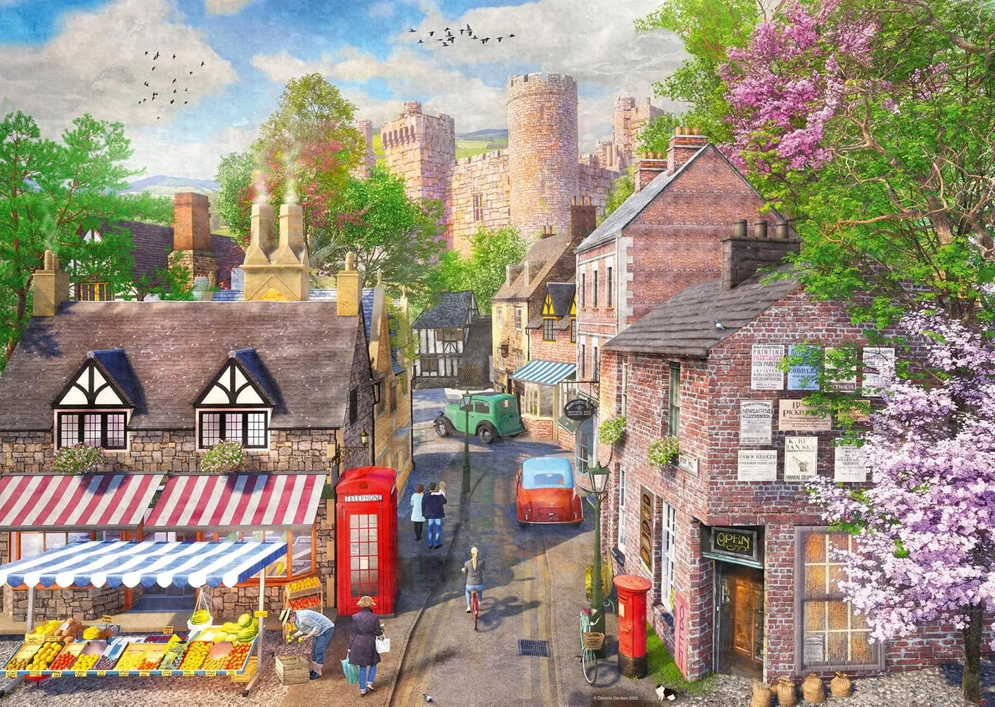 Ravensburger 1000pc Jigsaw Puzzle Down The Lane No 5 Castle Lane