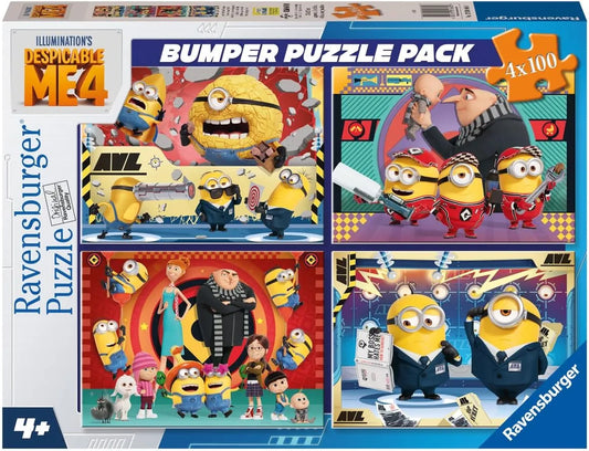 Ravensburger 4 x 100pc Jigsaw Puzzle Despicable Me Embrace Your Friends