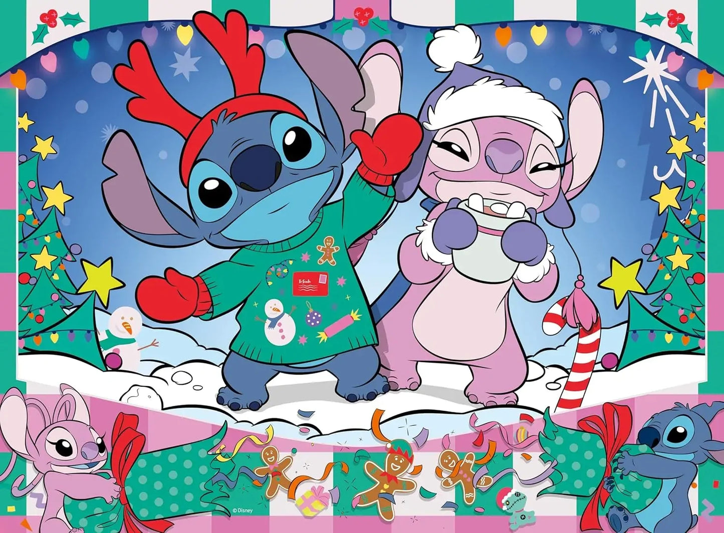 Ravensburger 100pc Jigsaw Puzzle Disney Stitch Christmas
