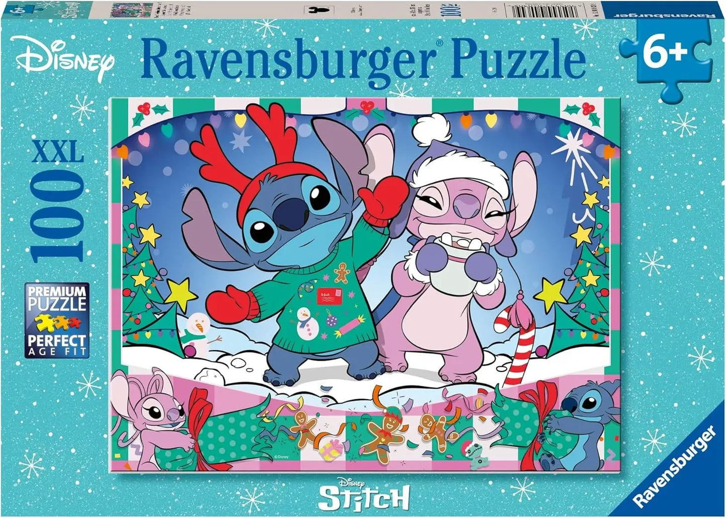 Ravensburger 100pc Jigsaw Puzzle Disney Stitch Christmas