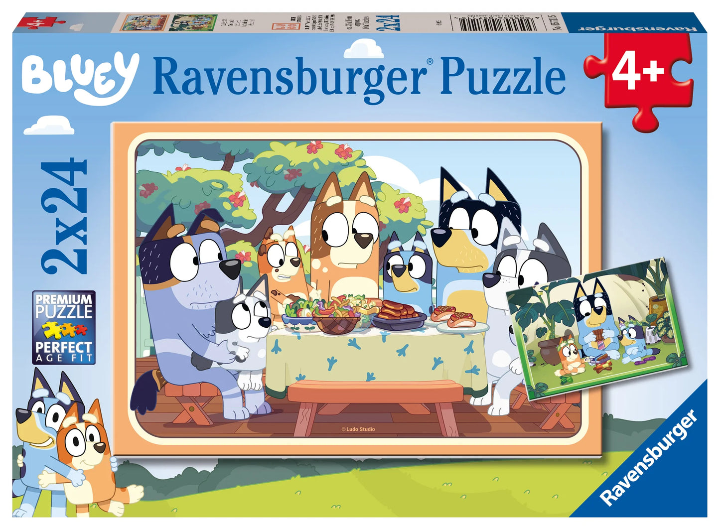 Ravensburger 2 x 24pc Jigsaw Puzzle Bluey Let's Do This