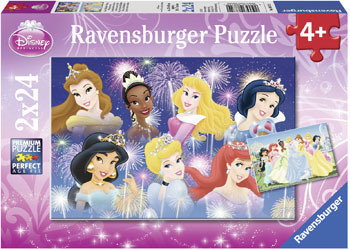 Ravensburger 2 x 24pc Jigsaw Puzzle Disney Princesses Gathering