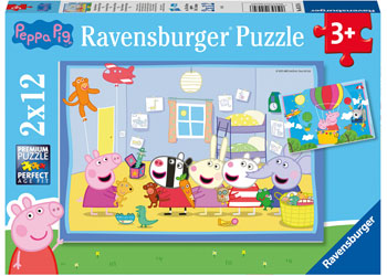 Ravensburger 2x12pc Jigsaw Puzzle Peppa Pig Peppa's Adventure