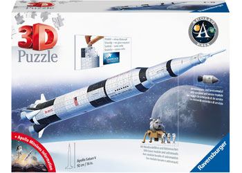 Ravensburger 3D 440pc Jigsaw Puzzle Apollo Saturn V Rocket