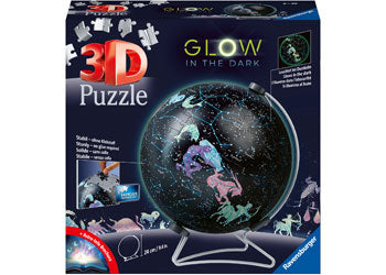 Ravensburger 3D Puzzle Ball 180pc Glow In The Dark Starglobe