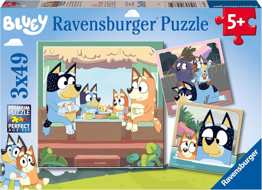 Ravensburger 3x49pc Jigsaw Puzzle Bluey's Adventure