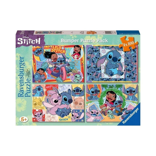 Ravensburger 4 x 100pc Jigsaw Puzzle Disney Stitch