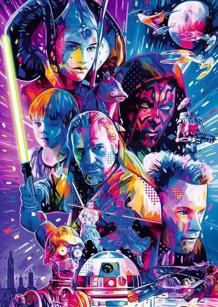 Ravensburger 500pc Jigsaw Puzzle Star Wars Hyperspace Collection The Phantom Menace