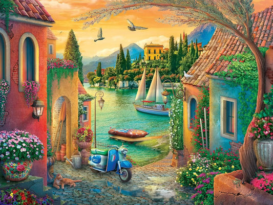 Ravensburger 750pc Large Format Jigsaw Puzzle European Villa Views