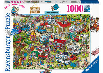 Ravensburger 1000pc Jigsaw Puzzle Holiday Resort 1 The Campsite