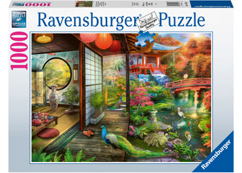 Ravensburger 1000pc Jigsaw Puzzle Japanese Garden Teahouse