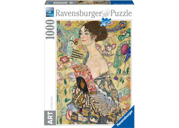 Ravensburger 1000pc Jigsaw Puzzle Art Collection Klimt Lady With A Fan