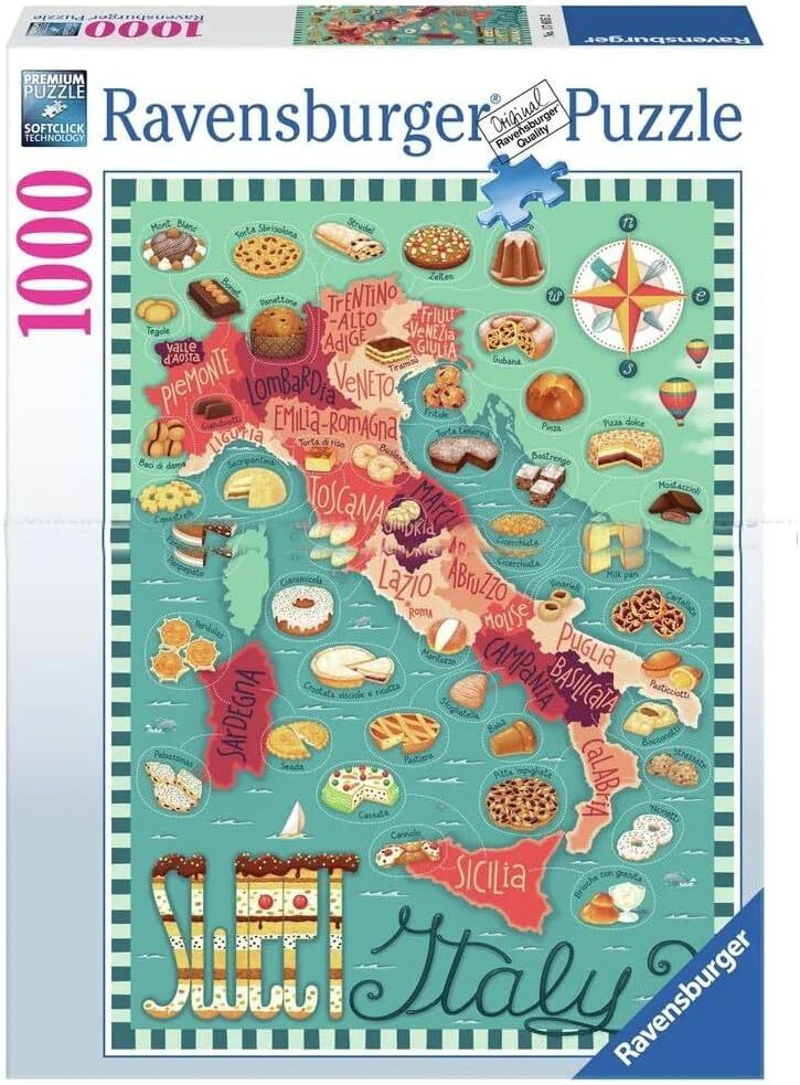 Ravensburger 1000pc Jigsaw Puzzle Dessert Tour Of Italy