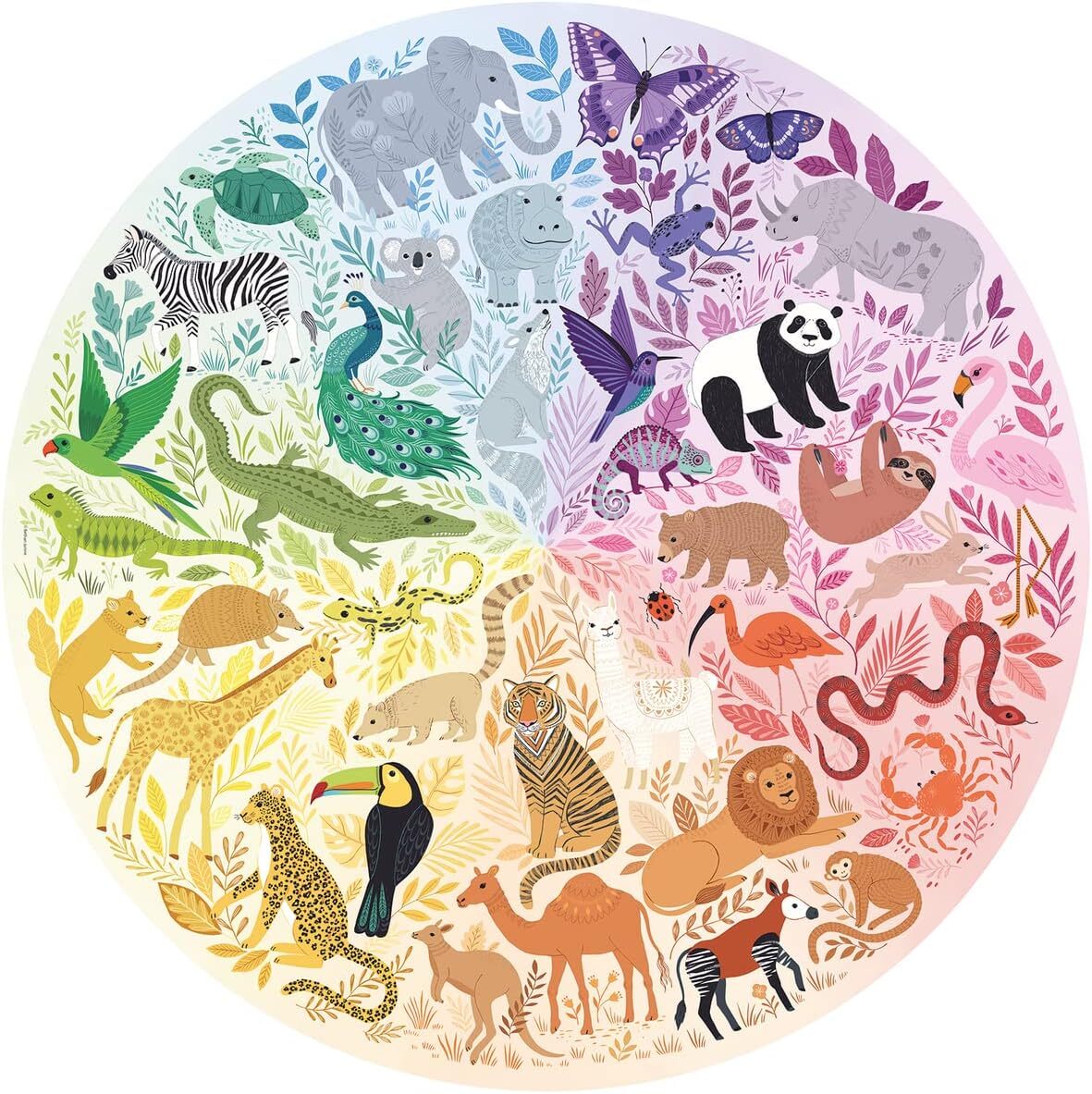 Ravensburger Jigsaw Puzzle 500pc Circle Of Colours Animals