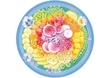 Ravensburger Jigsaw Puzzle 500pc Circle Of Colours Poke Bowl