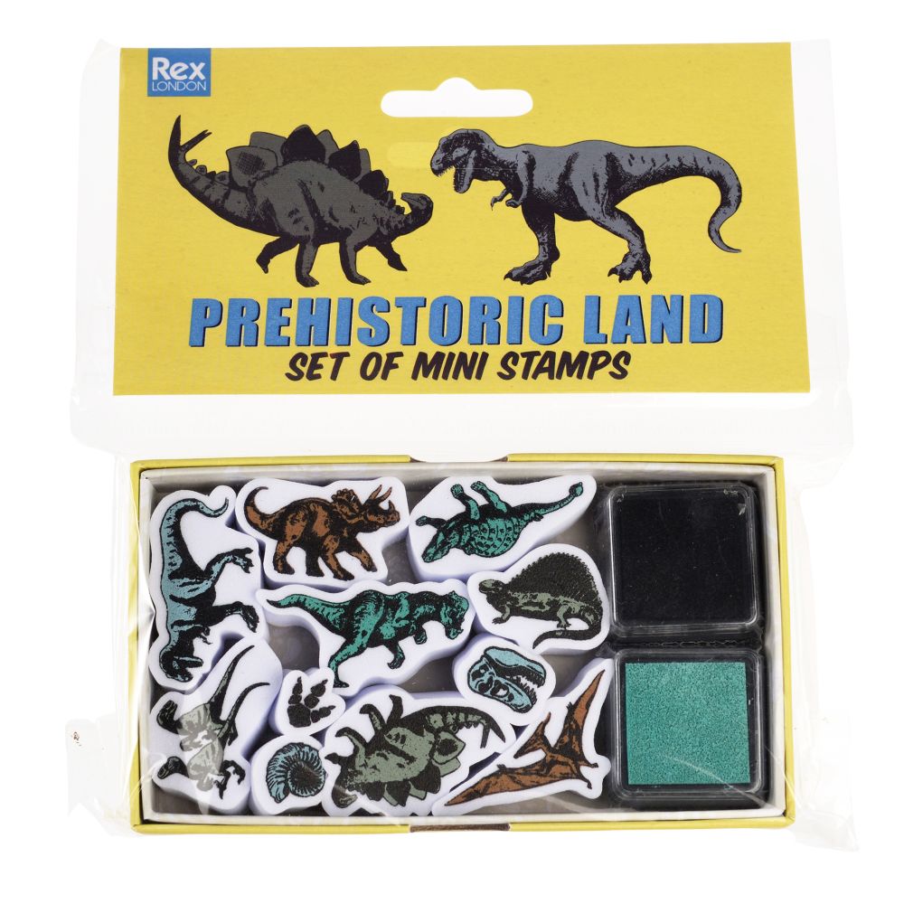 Rex London Mini Stamp Set Prehistoric Land