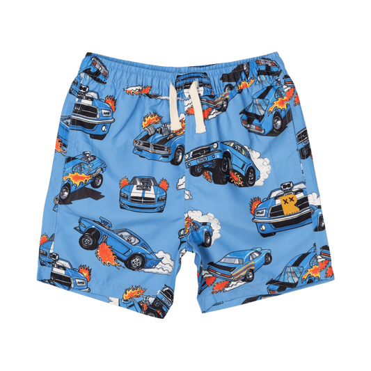 Rock Your Baby Blue Car Boardshorts